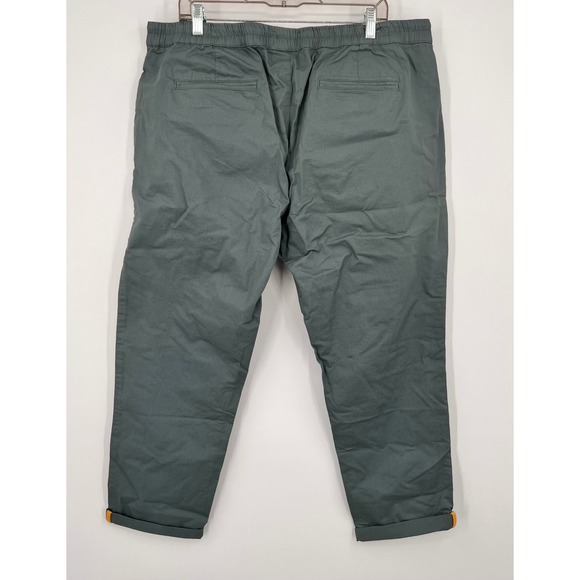 Pact Unisex Organic Cotton Drawstring Pants XXL Green Grey New With Tags - Picture 7 of 9